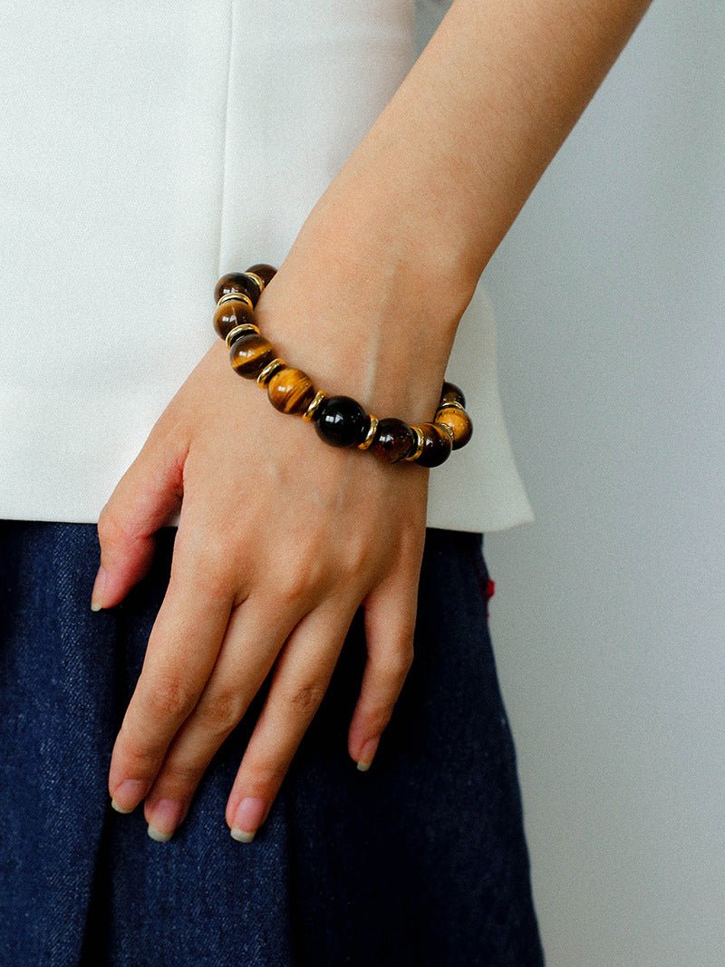 Maillard Tiger’s Eye Beaded Bracelet - floysun