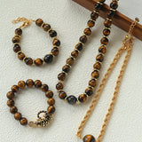 Maillard Tiger’s Eye Beaded Bracelet - floysun