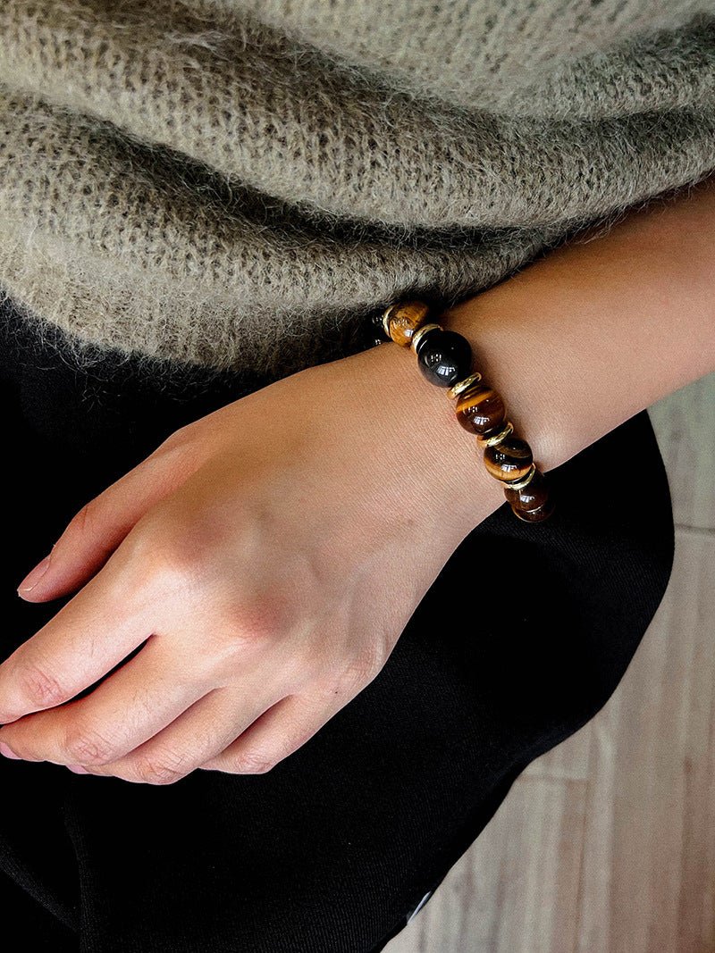 Maillard Tiger’s Eye Beaded Bracelet - floysun