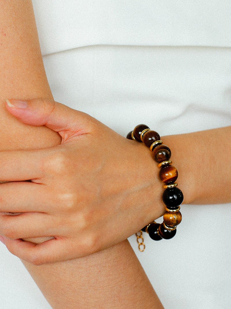 Maillard Tiger’s Eye Beaded Bracelet - floysun