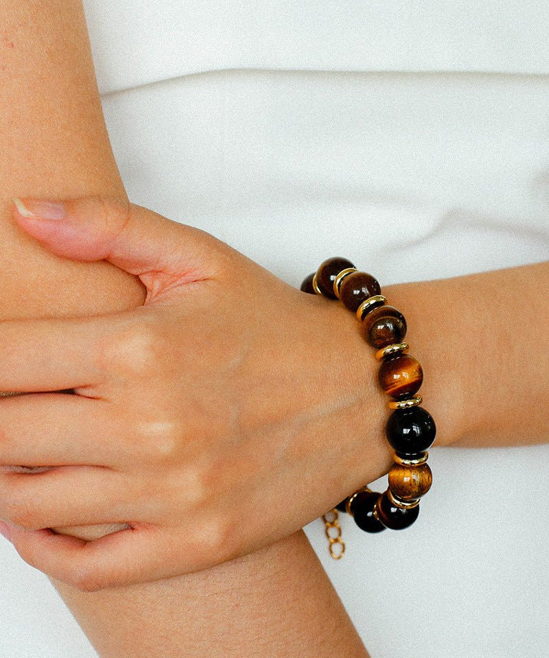 Maillard Tiger’s Eye Beaded Bracelet - floysun