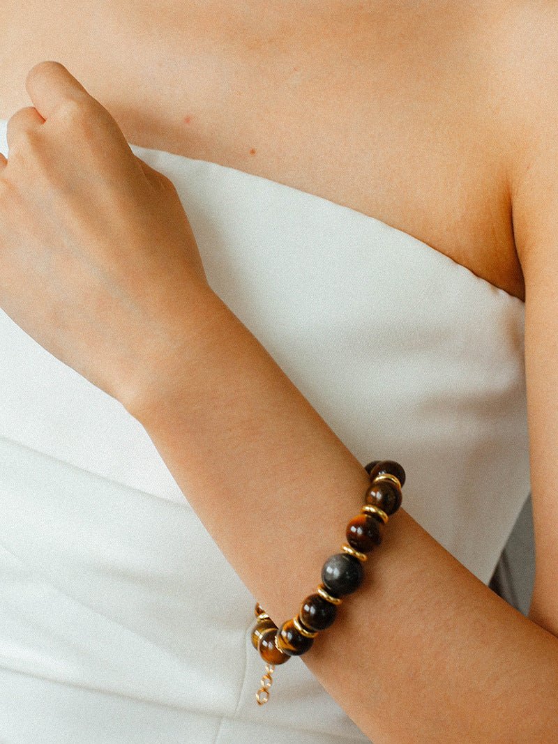 Maillard Tiger’s Eye Beaded Bracelet - floysun