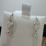 Marquise Cut 5A Zircon Drop Earrings 925 Sterling Silver Dangle Earrings - floysun