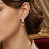 Marquise Cut 5A Zircon Drop Earrings 925 Sterling Silver Dangle Earrings - floysun