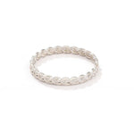 Matte Brushed 925 Sterling Silver Braided Twist Band Rings - floysun