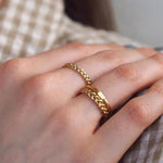 Matte Brushed 925 Sterling Silver Braided Twist Band Rings - floysun