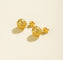 Matte Brushed Woven Ball Stud Earrings - floysun