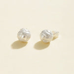 Matte Brushed Woven Ball Stud Earrings - floysun