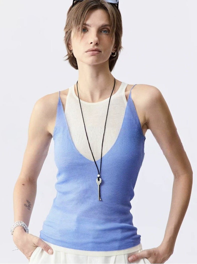 Matte Silver Key Pendant Necklace – Adjustable Black Cord Long Necklace - floysun