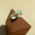 Matte Sterling Silver Semi - Precious Series Band Ring - floysun