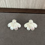 Matte Sterling Silver Series Soma Flower Pearls Earrings - floysun