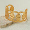 Medieval Hammered Gold Open Cuff Bracelets - floysun