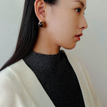 Melange Tiger’s Eye Stud Earrings - floysun