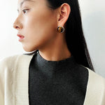 Melange Tiger’s Eye Stud Earrings - floysun