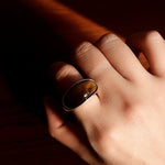 Melange Tiger’s Eye Stud Ring - floysun