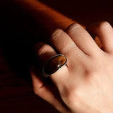 Melange Tiger’s Eye Stud Ring - floysun