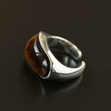 Melange Tiger’s Eye Stud Ring - floysun