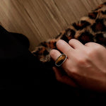 Melange Tiger’s Eye Stud Ring - floysun