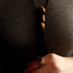 Melange Tiger’s Eye Stud Ring - floysun