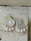 Metallic Conch Pearl Statement Drop Earrings - floysun