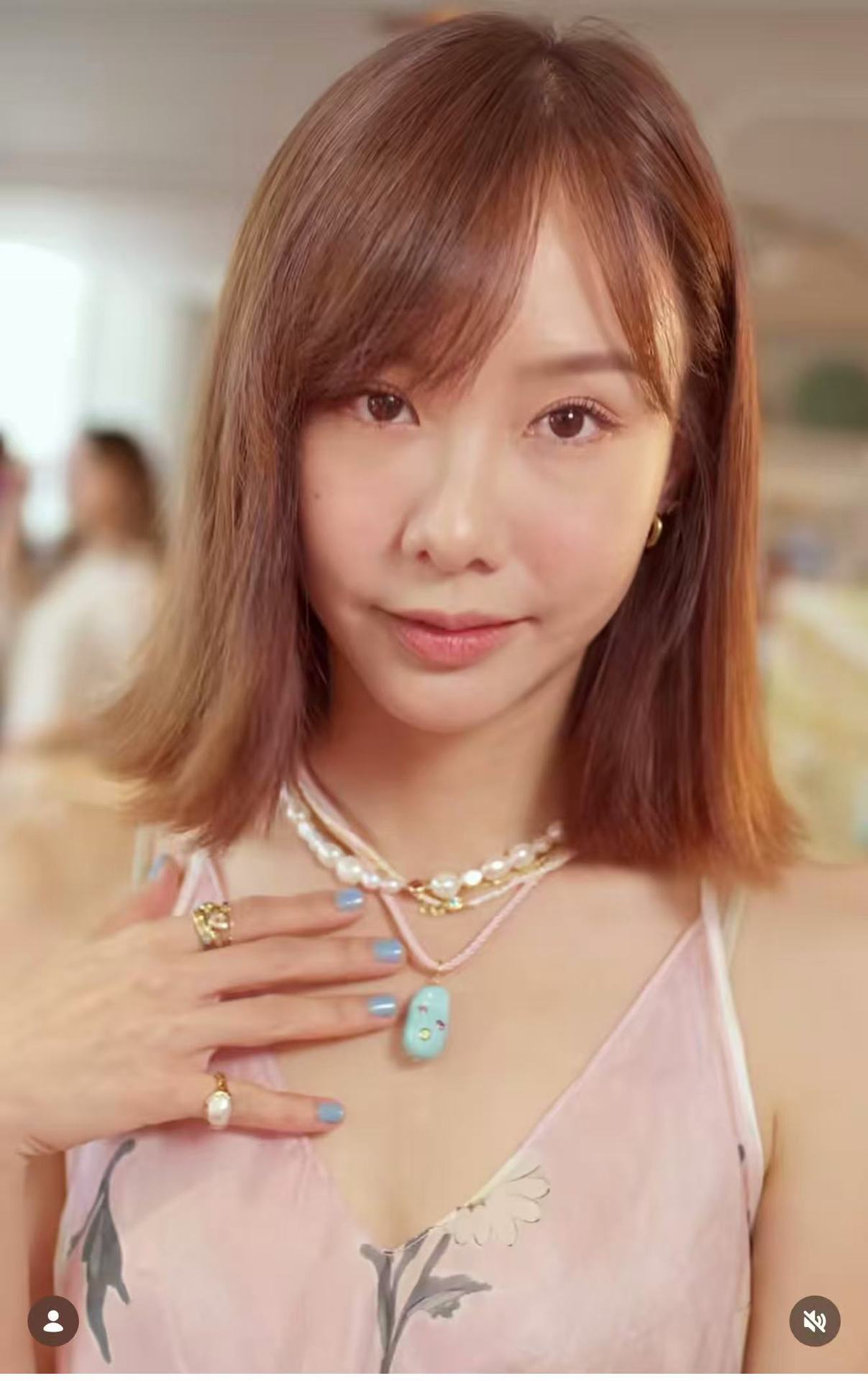 Mid-Century Vibe Irregular Freshwater Pearl Color Zircon Necklace - floysun
