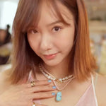 Mid-Century Vibe Irregular Freshwater Pearl Color Zircon Necklace - floysun