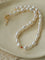 Mid-Century Vibe Irregular Freshwater Pearl Color Zircon Necklace - floysun