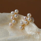 Mini Grape Freshwater Pearl Stud Earrings - floysun
