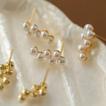Mini Grape Freshwater Pearl Stud Earrings - floysun