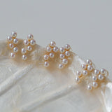 Mini Grape Freshwater Pearl Stud Earrings - floysun