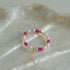 Mini Pearl and Ruby Rings - floysun