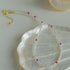 Mini Pearl and Ruby Short Necklace - floysun