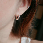 Minimal 925 Silver C Hoop Earrings - floysun