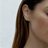 Minimal 925 Silver C Hoop Earrings - floysun