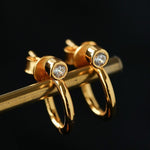 Minimal 925 Silver C Hoop Earrings - floysun