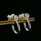 Minimal 925 Silver C Hoop Earrings - floysun