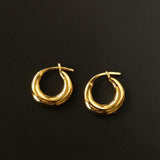 Minimal 925 Silver C Hoop Earrings - floysun