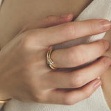 Minimal 925 Silver Teardrop Zircon Ring - floysun