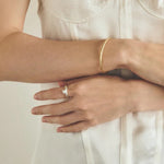 Minimal 925 Silver Teardrop Zircon Ring - floysun