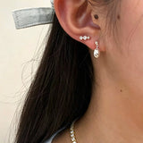 Minimal Bubble Cubic Zirconia Stud Earrings - floysun