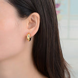 Minimal C - Shaped Hoop Earrings - floysun