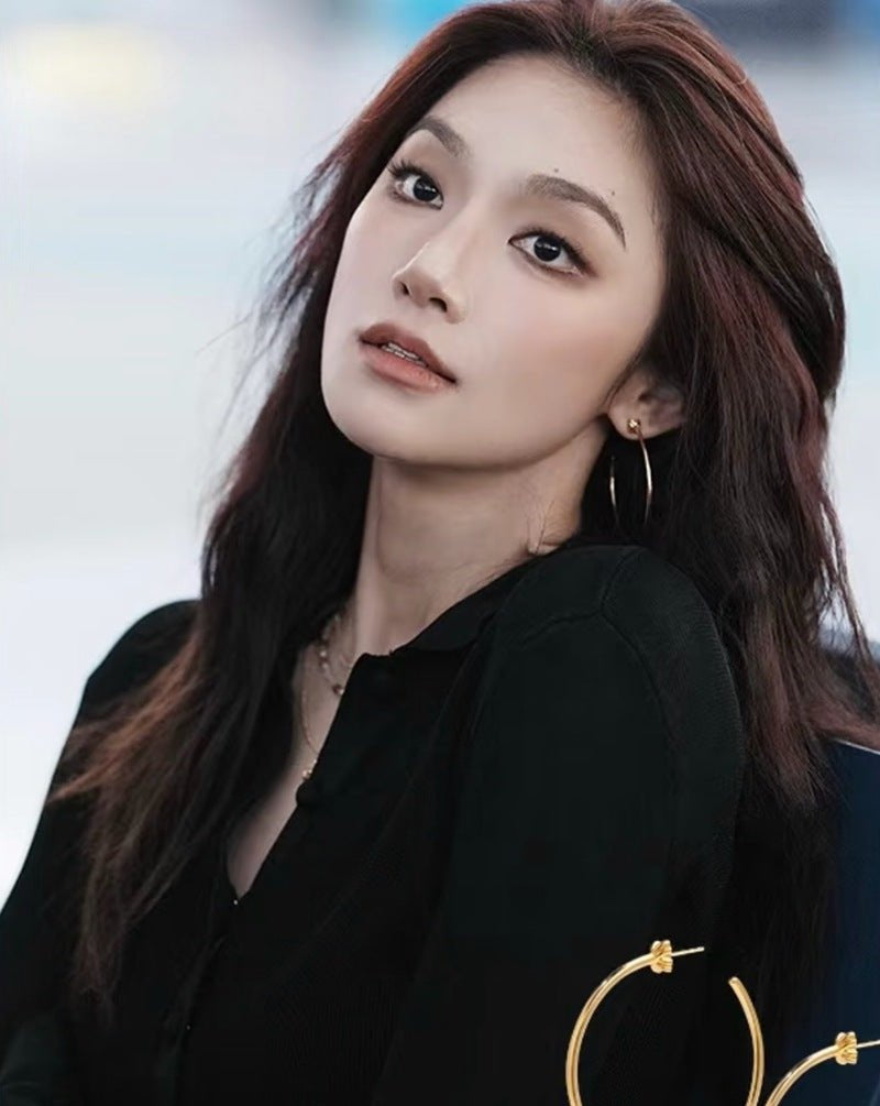 Minimal Cross Design Sterling Silver Hoop Earrings - floysun