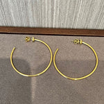 Minimal Cross Design Sterling Silver Hoop Earrings - floysun