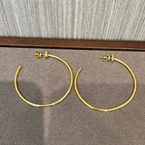 Minimal Cross Design Sterling Silver Hoop Earrings - floysun