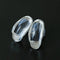 Minimal Elegant Clear Glass Curved Stud Earrings - floysun