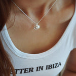 Minimal Geometric Oval Pendant Chain Necklace - floysun