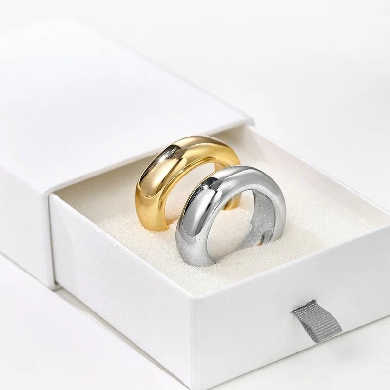 Minimal High - Polish Classic Band Ring - floysun