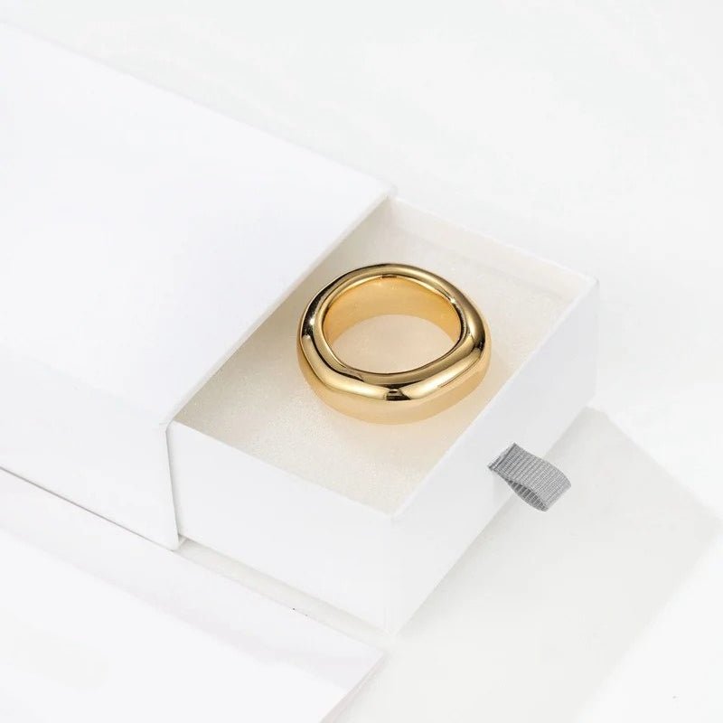 Minimal High - Polish Classic Band Ring - floysun