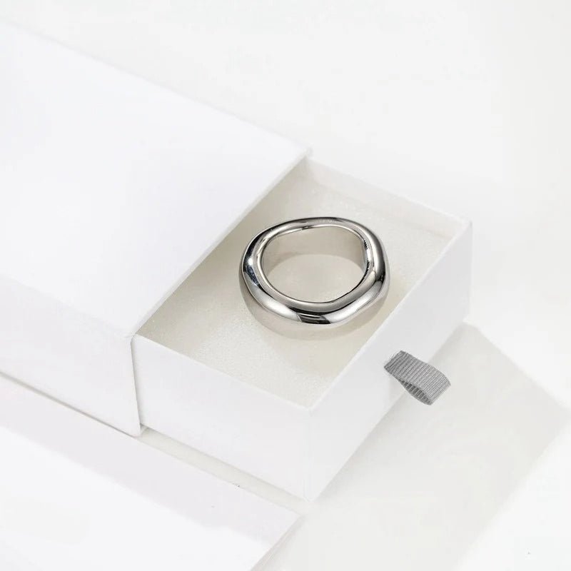 Minimal High - Polish Classic Band Ring - floysun