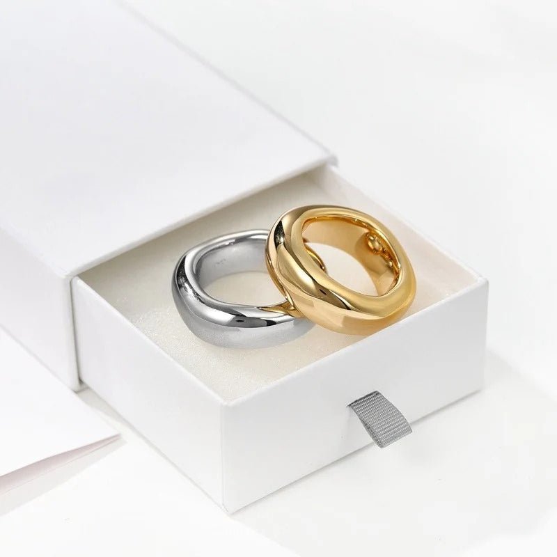 Minimal High - Polish Classic Band Ring - floysun